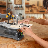 Hoteche 16-inch Power Scroll Saws for Woodworking, 1.2-Amp, Variable Speed, with Large Tilting Working Table and Integrated Dust Port Hoteche