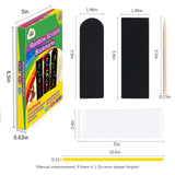 ZMLM Scratch Paper Art Bookmarks Kids: 36 Set Magic Rainbow DIY Art Craft Paper Bookmark Gift Tag Party Favor Goodie Bags Stuffers Pack Activity Bulk Making Kit for Boys Girls Birthday Game Classroom ZMLM