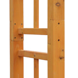 Outsunny 85" Wooden Garden Arbor for Wedding and Ceremony, Outdoor Garden Arch Trellis for Climbing Vines, Fir Wood, Orange Outsunny