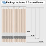 OutdoorLines Waterproof Outdoor Curtains for Patio - Windproof Tab Top Gazebo Curtain Panels - Privacy Sun Blocking Outside Curtain Set for Porch, Pergola and Cabana 54 x 84 inch, Beige, 2 Panels OutdoorLines
