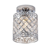 Create For Life® Mini Style Modern Decor Crystal Flush Mount Ceiling Light Fixture Crystal Chandeliers Light Ceiling Lamp for Hallway, Bar, Kitchen, Dining Room, Kids Room (6 inch Shade Dia) Create For Life
