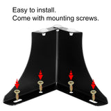 BSTKEY 4Pcs 10CM/4 Inch Modern Metal Furniture Sofa Cabinet Legs with Mounting Screws - DIY Replacement Legs Set for Furniture Cabinet Foot Legs Sofa Bed Desk Table Feet Support, Black BSTKEY
