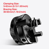 ArtyMaster 2 inch Mini 3-Jaw Self-center woodworking chuck. M18X1.5mm Thread and 0.4 inch connector Mini lathe Chuck ARTYMASTER