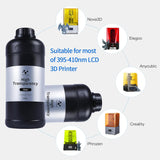 NOVA3D High Clear 3D Printer Resin,Highly Transparent Crystal Clear Tough 3D Printing Resin, Resist Yellowing ＆ Low Odor 405nm UV-Curing Rapid Resin for LCD/DLP Resin 3D Printers (Ultra Clear, NOVA3D