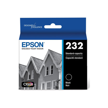 EPSON 232 Claria Ink Standard Capacity Black Cartridge (T232120-S) Works with WorkForce WF-2930, WF-2950, Expression XP-4200, XP-4205