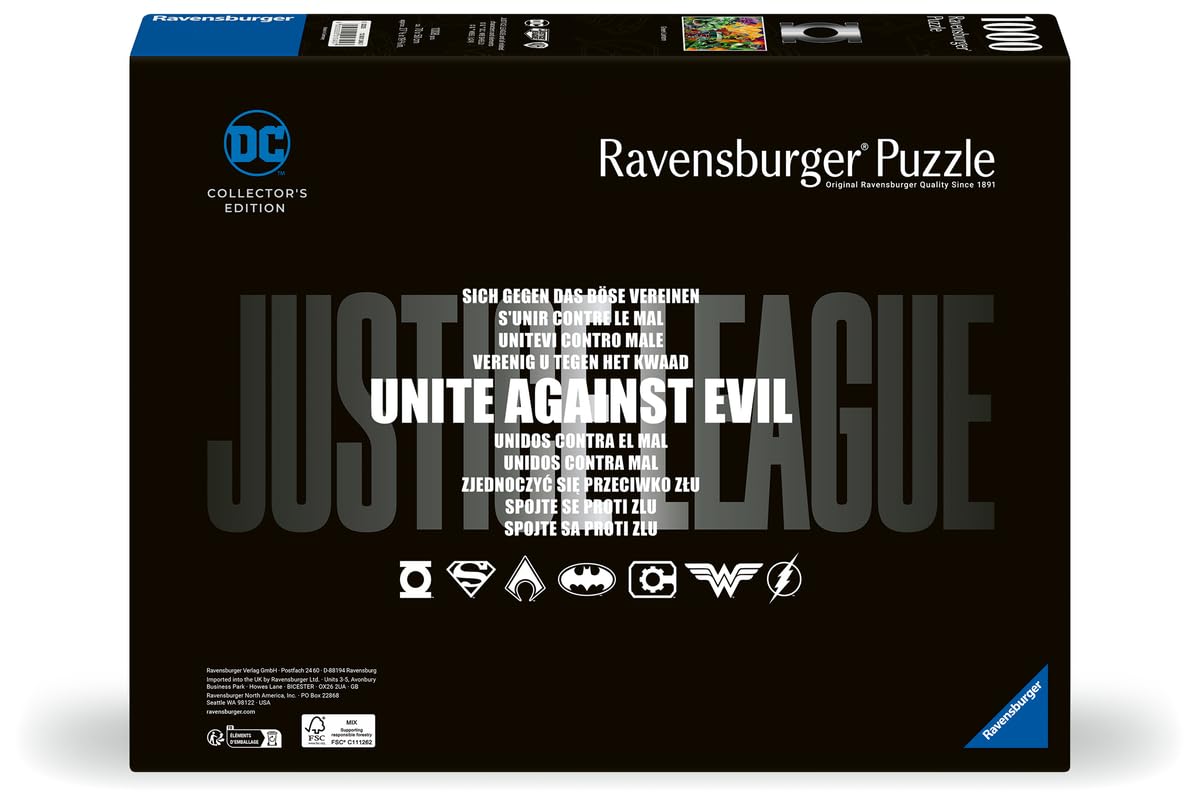 Ravensburger DC Collector's Edition - Green Lantern 1000 Piece Jigsaw Puzzle | Unique Softclick Technology | Striking Artwork | Perfect for DC Fans Ravensburger
