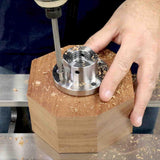 Hurricane Turning Tools, 2" Steel Faceplate For Wood Lathe, 1" x 8 TPI Hurricane Turning Tools