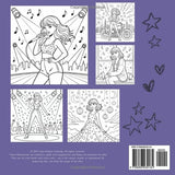The Eras Coloring Book: A Pop Star Inspired Journey Through Music, Fashion & Magic Majosta