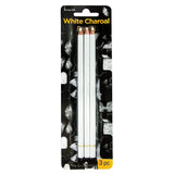 Professional White Charcoal Pencils Set - Brusarth 3 Pieces Sketch Highlight White Pencils for Drawing, Sketching, Shading, Blending, White Chalk Pencils for Beginners & Artists Brusarth