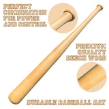 Genuine Solid Beech Wood Baseball Bat - 27 Inch 23 Oz - Tball Bat, Self Defense, Weight Training, and Pickup Games - Classic and TImeless Design - KOTIONOK (1) KOTIONOK