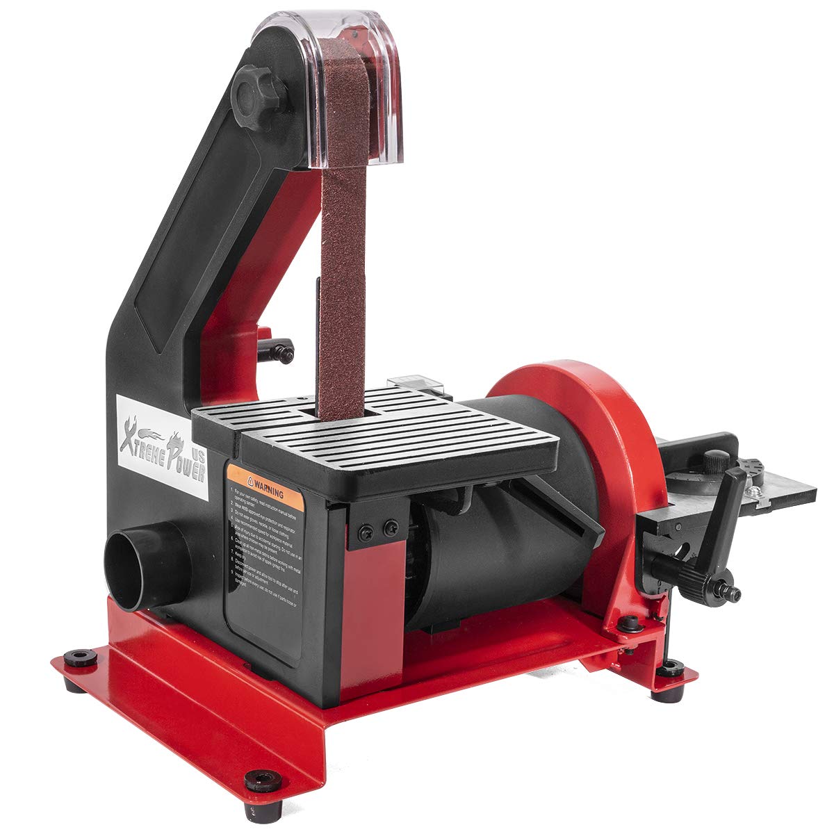 XtremepowerUS 1" x 30" Inch Belt Sander with 5" Disc Sander, Bench Sander with 1/3HP Motor for Woodworking 2-in-1 Bench Sander Combo - WoodArtSupply