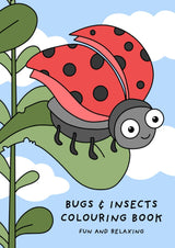 Cute Bugs and Insects Colouring Book (Fun and Relaxing Simple Designs for Adults and Children) (Fun and Relaxing Colouring Books) Majosta