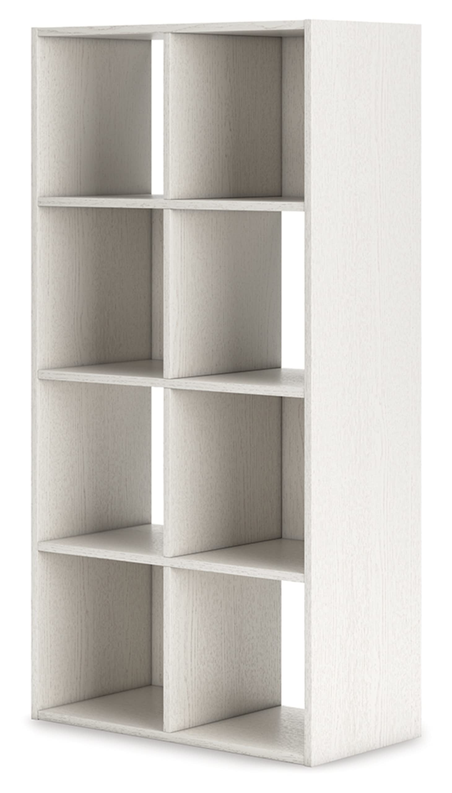 Signature Design by Ashley Aprilyn Farmhouse 8 Cube Storage Organizer or Bookcase, Whitewash - WoodArtSupply