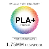 INLAND Micro Center PLA+ 3D Printing Filament 1.75mm - Natural PLA Plus 3D Printer Filament - PLA Pro Dimensional Accuracy +/- 0.03 mm - 1 kg Cardboard Spool (2.2 lbs) INLAND
