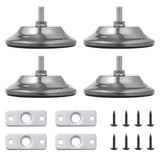 4pcs Pool Table Leg Levelers, 5-Inch Billiard Table Leg Leveling Risers, Adjustable Height, Heavy-Duty Table Leveling Feet for Pool Tables, Ping-pong Tables, Soccer Tables COSYOO