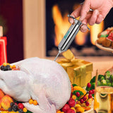 Marinade Injector Syringe and Brushes Set, Meat Injector Syringe with 3 Professional Marinade Injector Needles, Creates Tender Meat & Poultry Flavors, for BBQ Grill Smoker & Turkey & Brisket MTNZXZ