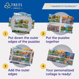 Trefl Eye-SPY Sneaky Peekers: Paris, France 1000 Piece Jigsaw Puzzle Prime 27"x19" Thick Cardboard, Surprising Details, Creative Entertainment for Adults and Children from 12 Years Old Trefl
