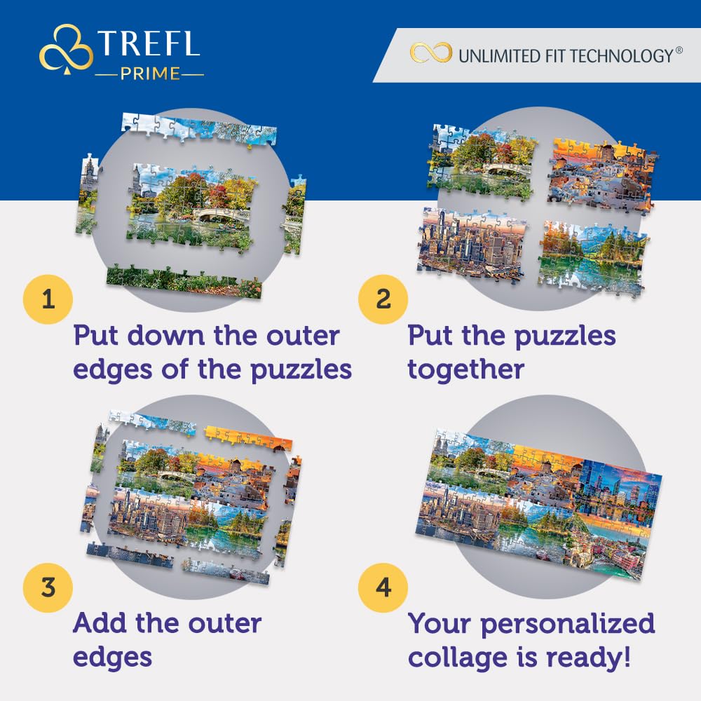 Trefl Eye-SPY Imaginary Cities: Rome, Italy 1000 Piece Jigsaw Puzzle Prime 27"x19" Thick Cardboard, Surprising Details, Creative Entertainment for Adults and Children from 12 Years Old Trefl