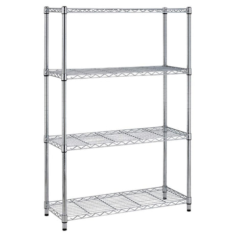 BestOffice Adjustable Wire Shelving Storage Shelves Heavy Duty Shelving Unit for Small Places Kitchen Garage (Chrome, 36×14×54) BestOffice