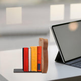 2PCS Animal Bear Modeling Bookends Metal Iron Bookends Book Holding Stands Cabin Decorative Farmhouse Rustic Bookshelf Decor Tabletop Shelves Nonskid Book Stoppers Cabilock