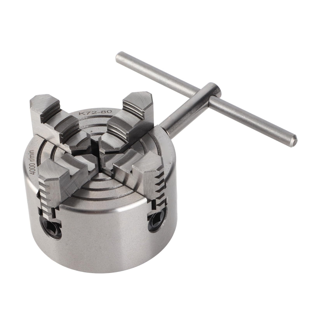 4-Jaw Metal Lathe Chuck, 4 Jaw Lathe Chuck Turning Machine Independent & Reversible Jaw 3 inch 4-Jaw Chuck Yanmis