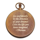 Engraved Compass for Son, Grandson | Personalized Baptism Gifts for Boys | Graduation Gift for Him (FBA - Thoreau) Stanley London