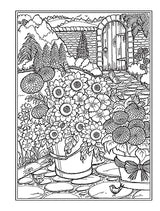 Creative Haven Country Gardens Coloring Book (Adult Coloring Books: In The Country) Dover Publications