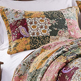 Greenland Home Antique Chic 100% Cotton Authentic Patchwork Quilt Set, Twin/Twin XL, Multicolor Greenland Home Fashions
