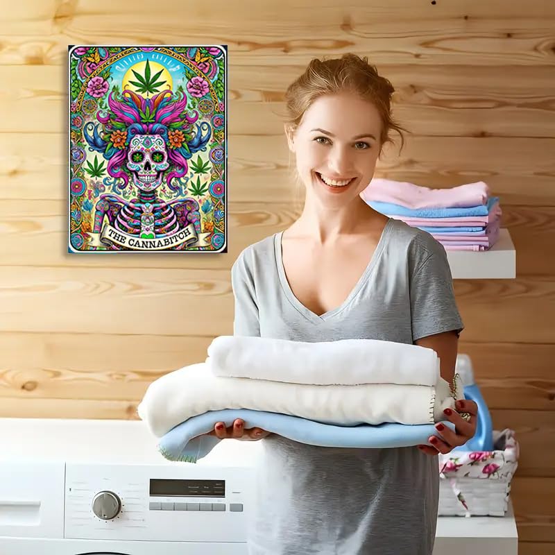 NEGEKFKX Halloween Skull Diamond Art Kits for Adults Beginners,Horror Skeleton Diamond Painting Kits for Adults,5D Full Drill DIY Diamond Dot Gem Art Kit Wall Home Decor Arts Craft 16x12 inch NEGEKFKX