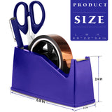 Heat Tape Dispenser, Masking Tape Dispenser, Holder Fits 1" and 3" Core, 6.8 x 2.2 x 3.4 Inch, Desktop Tape Dispenser, Heat Tape for Sublimation(Blue) AWEI AZHI