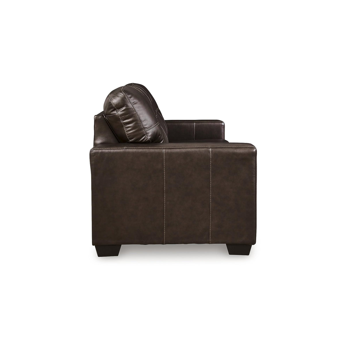Signature Design by Ashley Santorine Transitional Tufted Leather Match Sofa, Dark Brown Signature Design by Ashley