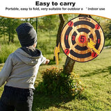 WIn SPORTS Toy Foam Axe Throwing Game - Indoor Outdoor Target Game,Includes Two Foam Axes, One 26” Easy Fold Target and A Carry Bag WIn SPORTS
