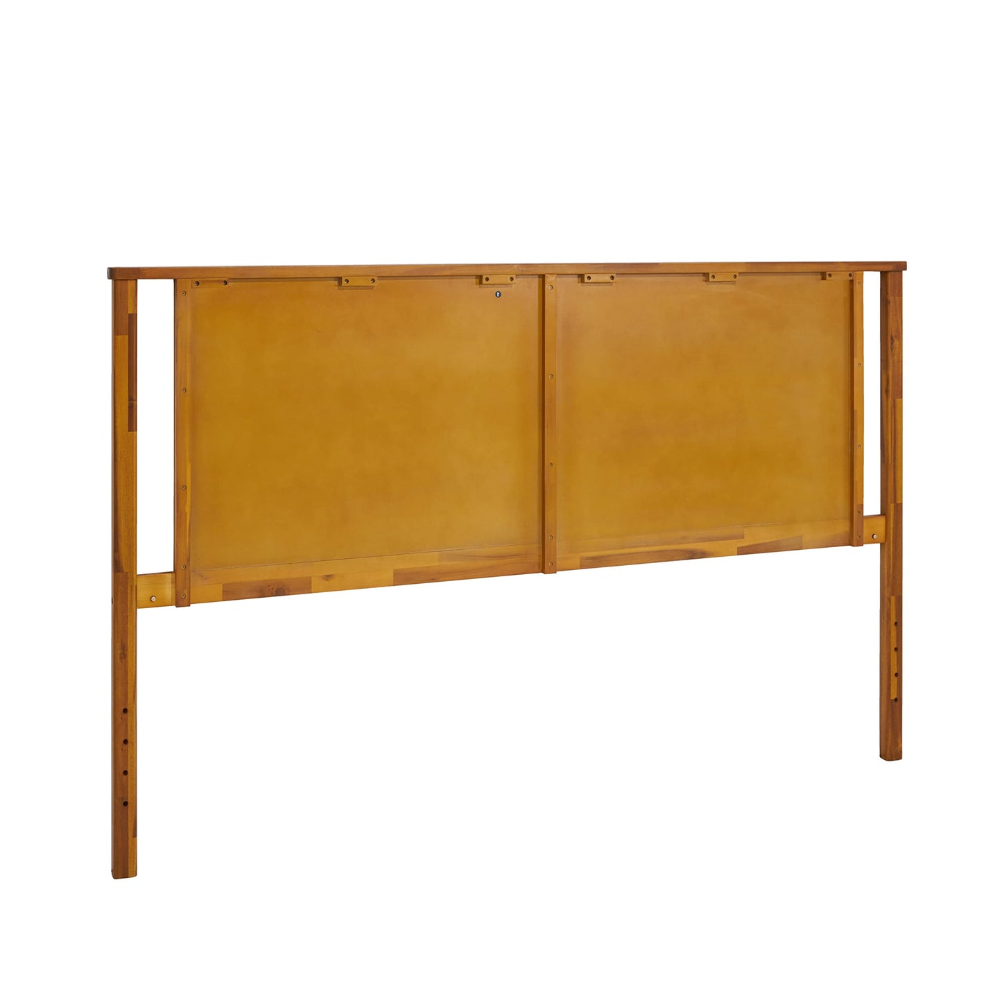 Bme Vivian Rustic Golden Brown Headboard - Solid Acacia Wood, Scandinavian Design, Easy Assembly, King Size - WoodArtSupply