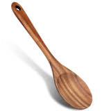 14 Inch Large Wooden Spoon for Cooking Mixing Spoon Serving Spoons Big Non Stick Wood Spoon Spatula Long Handle Spoon Stirring Cooking Spoon Renawe
