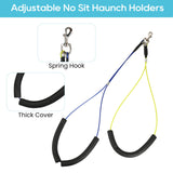 WeGXY Dog Grooming Table Arm, 35" Height Adjustable Pet Grooming Arm with Double Clamp for Small and Medium Dogs,Grooming Loop Noose and No Sit Haunch Holder WeGXY