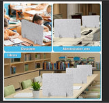 KEPYDRMTF Desk Privacy Panel Set, Desk Partition Cubicle Wall Freestanding Noise-Reduction Panels Room Divider, Soundproof Partition with Support Feet for Office or Home Use (Light Grey, 40 * 60 cm) KEPYDRMTF