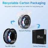 Creality ABS Filament 1.75mm, 3D Printer Filament, No-Tangling, Strong Bonding and Overhang Performance Dimensional Accuracy +/-0.02mm, 2.2lbs/Spool Creality