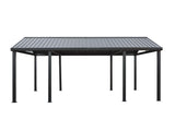 Sojag 20' x 12' Samara Carport with Aluminum Frame and 10' High Galvanized Steel Roof for Easy Drive Through Access Sojag