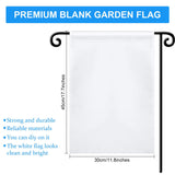 Blank Sublimation Garden Flag DIY Lawn Garden Flags Polyester Banners Flag for Indoor Outdoor Courtyard Decoration, 11.8 x 17.7 Inches Boao