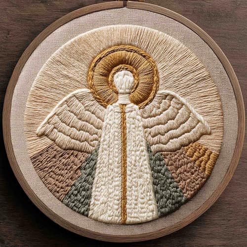 REEWISLY 4set Christmas Embroidery Kit for Adults Beginners, 4 Nativity Scenes with 2 Hoops, Counted Cross Stitch Kits with Floss & Needles, Beginner Embroidery Starter Kit for Handmade Holiday Decor