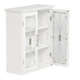 Teamson Home Delaney 20.5" x 24" 2-Door Removable Wall Cabinet with Adjustable Shelves, White Teamson Home