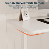 FitStand Dual Motor Standing Desk, Large Stand Up Desk, 79x31 Inches Electric Sit Stand Desk, 4 Memory Preset Adjustable Height Desk Home Office Desks(White) FitStand