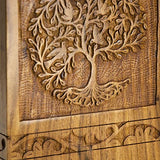 INTAJ Cremation Urns for Human Ashes Companion Male Female Wooden Tree of Life Urns Box and Casket for Ashes Men Women Child Pets Cat Dog Urn Burial INTAJ