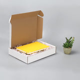 HORLIMER 11x8x2 inches Shipping Boxes Set of 25, White Corrugated Cardboard Box Literature Mailer HORLIMER