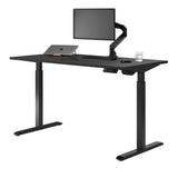 Desky Single Sit Stand Desk - Adjustable Standing Desk - Ergonomic Sit & Stand Up Desk - 71x29.5 Electric Standing Desk - Adjustable Height Table - Sit to Stand Desk - Height Adjustable Desk, Black Desky