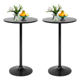 FDW Pub Table 40 Inch Height Cocktail Table Round Bistro Bar Table for Home and Kitchen Dining FDW