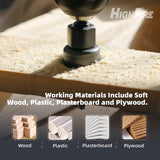 HIGHFIRE 19 PCS Hole Saw Set 3/4"-6"(19-152mm) for Soft Wood, Plywood, Drywall and PVC Board, 13PCS Hole Saw Kit, 2 Mandrels, 3 Drill Bits, 1 Hex Key Highfire