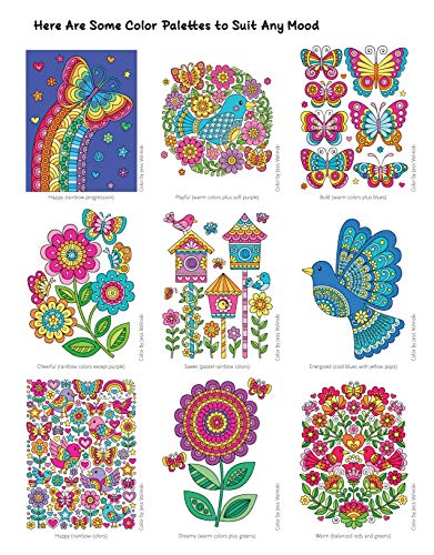 Notebook Doodles Birds, Blooms & Butterflies: Coloring & Activity Book (Design Originals) 32 Inspiring Designs and Beginner-Friendly Empowering Art Activities for Tweens, on Thick Perforated Paper Design Originals