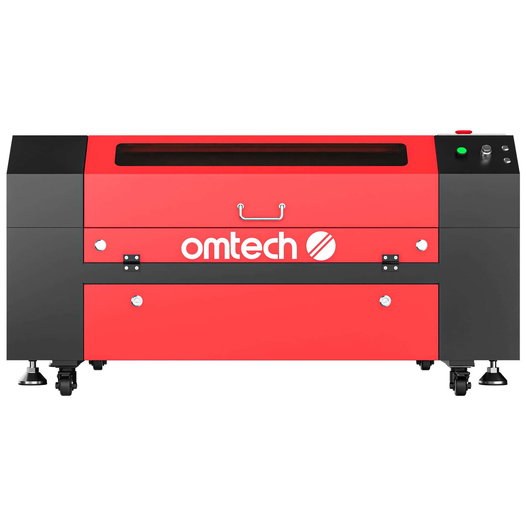 OMTech 60W CO2 Laser Engraver, 28x20 Inch Laser Engraving Cutting Machine with Autolift 4 Way Pass Air Assist Water Pump, Commercial Laser Engraver Cutter for Wood Glass Leather More - WoodArtSupply