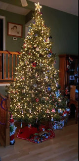 Rocky Mountain Goods Christmas Tree Stand for Live Tree with Water - Up to 8 Foot Tree - 5 Secure Eye Bolts - Steel Spike for Stability - Easy Watering for 2 Gallons - Install Real Tree in Minutes Rocky Mountain Goods